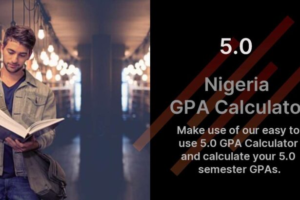 5.0 GPA scale calculator for Nigeria