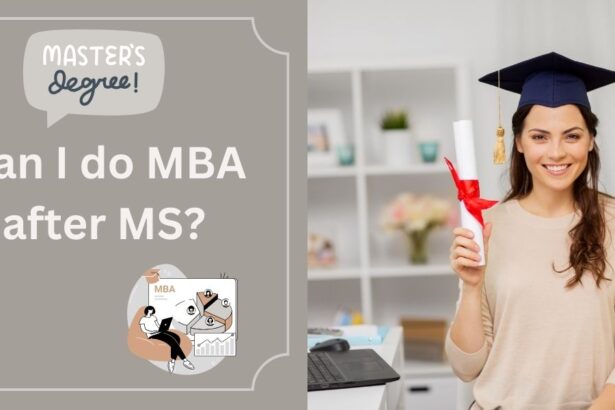 Can I do MBA after MS