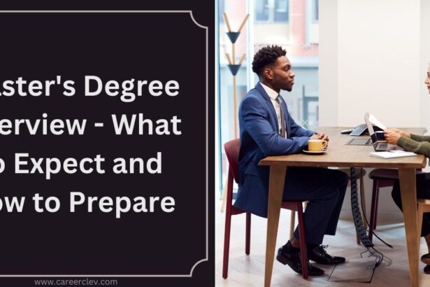 Master's Degree Interview - What to Expect and How to Prepare